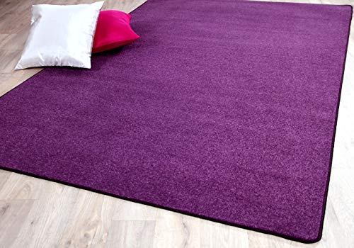 Snapstyle Alfombra de Terciopelo de Pelo Corto de fácil Cuidado para salón, Dormitorio y habitación Infantil