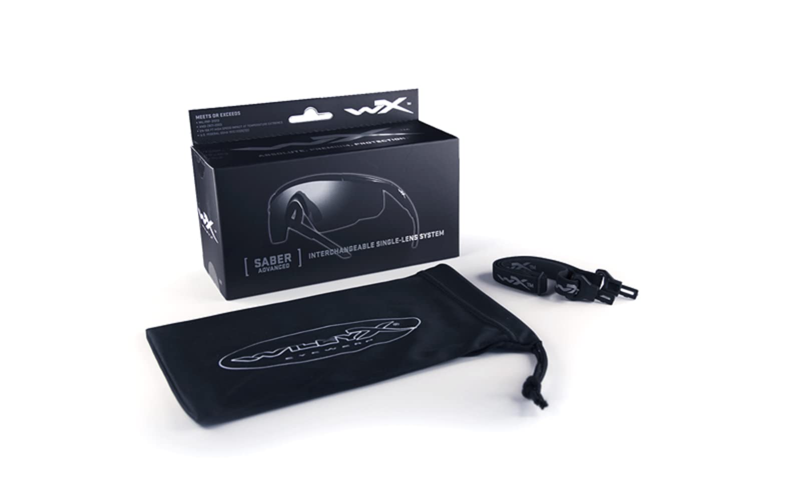 Wiley X Saber Lunettes de Protection Homme, Noir, Taille Unique