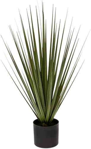 Miniatura 10 de Boston International Planta decorativa artificial para decoración del hogar, interior de la casa, en maceta de plástico, grande, racimo de hierba