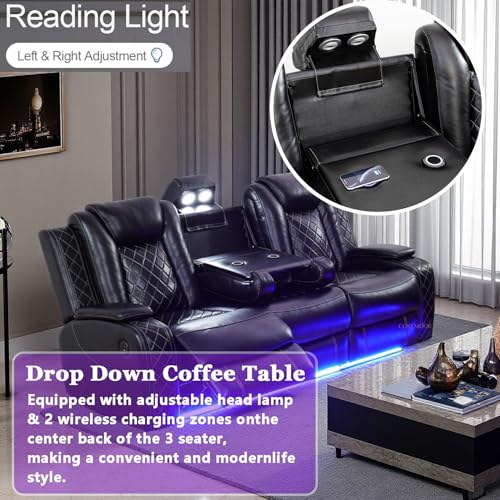 Electric recliner sofa set
