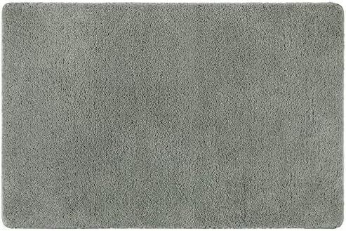 Famibay Dirt Trapper Door Mats Indoor Non Slip Doormats Super Absorbent Door Mats Barrier Mat 60×90 Washable Entrance Mat for Indoor Front Door Entryway Hallway (Grey, 60x90cm)