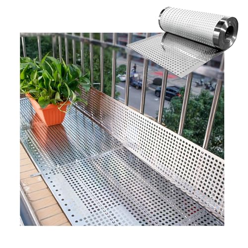 VRFTGHYJU 304 Stainless Steel Expanded Metal Mesh, 8mm Holes Silver Mesh, Ventilation Security Decoration Mesh for Home, Industrial & Outdoor Security Protection(W95*L300cm/W37.4*L118.1in)