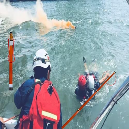 Perche de sauvetage extensible réfléchissante et barre de secours télescopique pour yacht