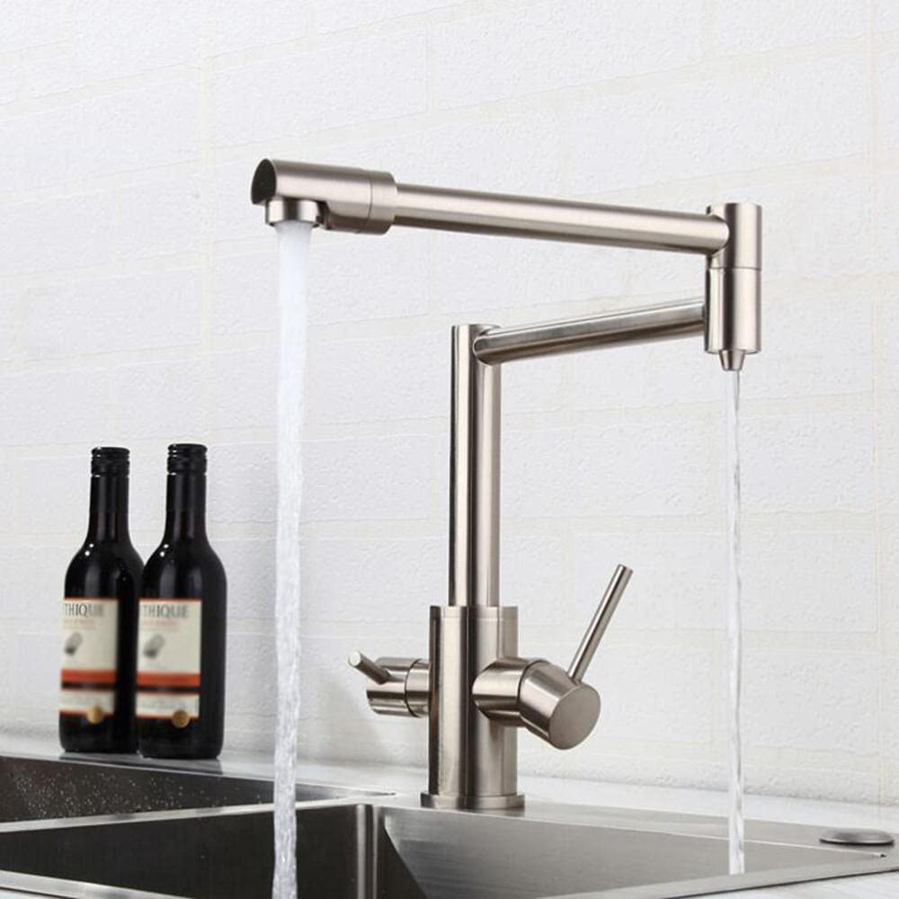 Évier D'Infiltration Rotatif D'Eau Potable en Laiton 3 - en - 1, LSZJSGQ, Brossé,