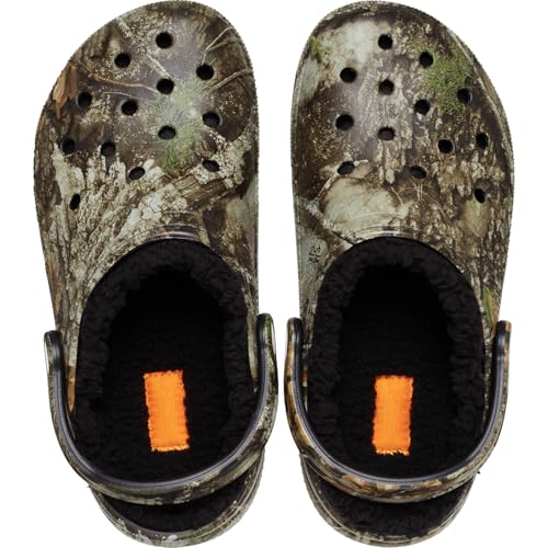 Crocs Unisex-Adult Classic Lined Realtree Clog, Khaki/Multi, 10 Women/8 Men4