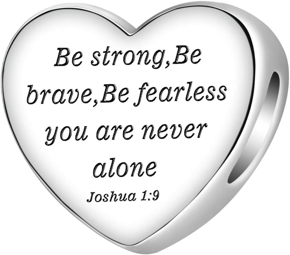 LUXILLA Love You Best Friend Grandma Wife Heart Charm 925 Sterling Silver Charms Fit for Bracelets Necklace Jewelry Gift for Women