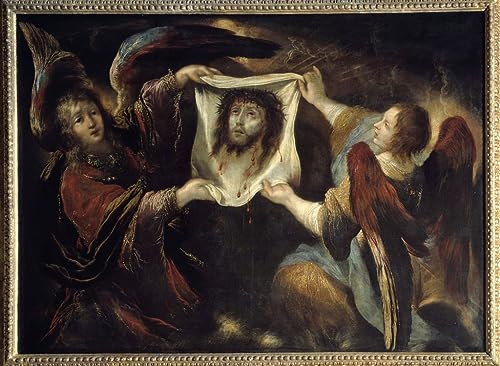 Peinture deux anges Claude Vignon impression sur toile de qualité