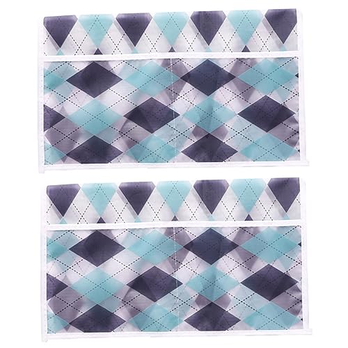 OFFSCH 2 Pack Microwave Oven Cover Microwave Protector Towel Side Pockets Easy-clean Kitchen Accessory Set