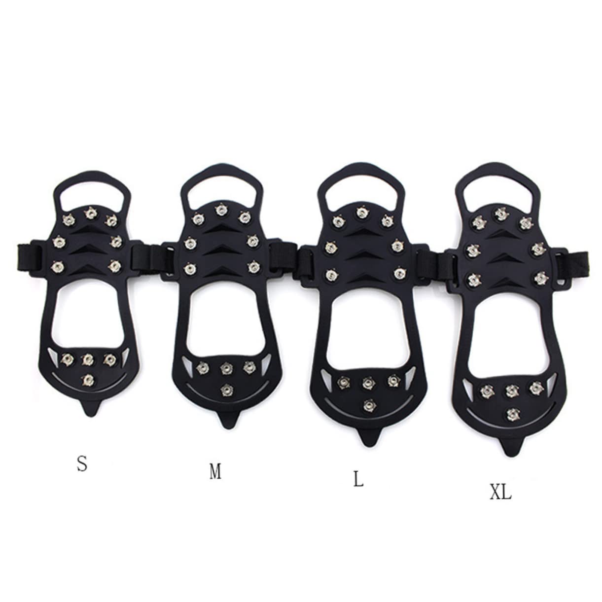 WHAMVOX Lightweight Tough Anti-Slip Shoe Spikes Ice Grips Cleats for Hiking Climbing and