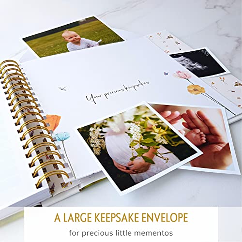 Baby Memory Book For Girl Or Boy - First 5 Year Unisex Woodland Animal Keepsake To Log New Born 1St Milestone - Gender Neutral Photo Album - Parent Scrapbook Journal - Pregnancy Gift For Expecting Mom #TOP2