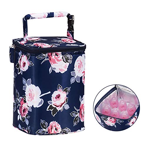 Momcozy Insulated Breastmilk Cooler and Baby Bottle Bag, Fit Up to 6 Bottles