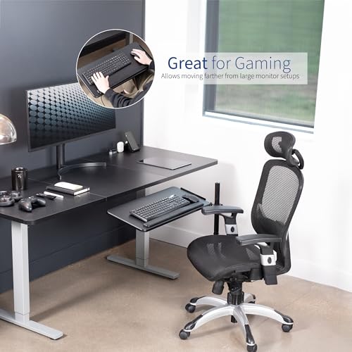 Vivo MOUNT-KB08C Office Chair Mounted 26 X 12 Inch Keyboard And Mouse Tray, Ergonomic Tilt thumb #8