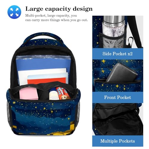 Ensemble cartable jaune pour le collège et sorties du week-end