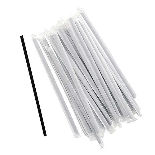 Pitillos jumbo de papel negro AmerCare, 7.75 pulgadas, pack 5000 miniatura 3