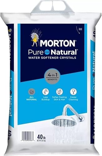 Morton Water Softener Salt Crystals bag with handle