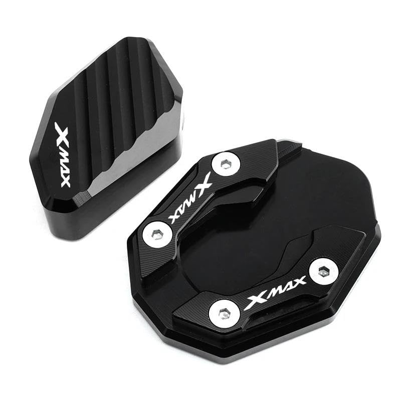 Extension béquille latérale XMAX 300 R15 MT15 plaque pour élargir support moto noire
