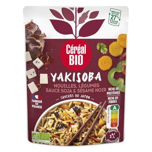 Yakisoba Légumes CEREAL BIO riche en protéines et fibres sachet 240g