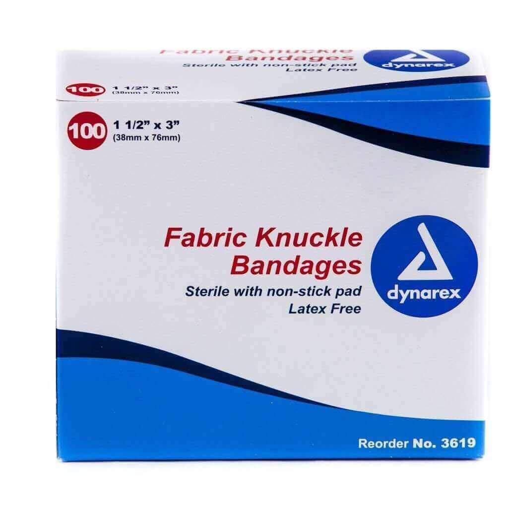 DynarexFabric Knuckle Bandage Box of 100