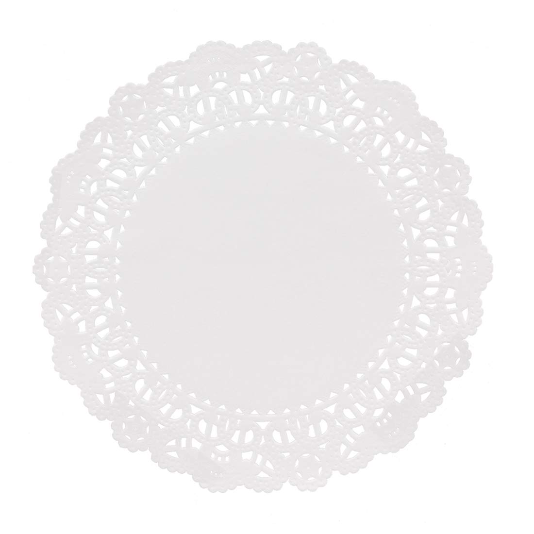 Hygloss Products Round Paper Doilies - Decorative, White Lace Doilies, Disposable, 6" Diameter, 100 Pack