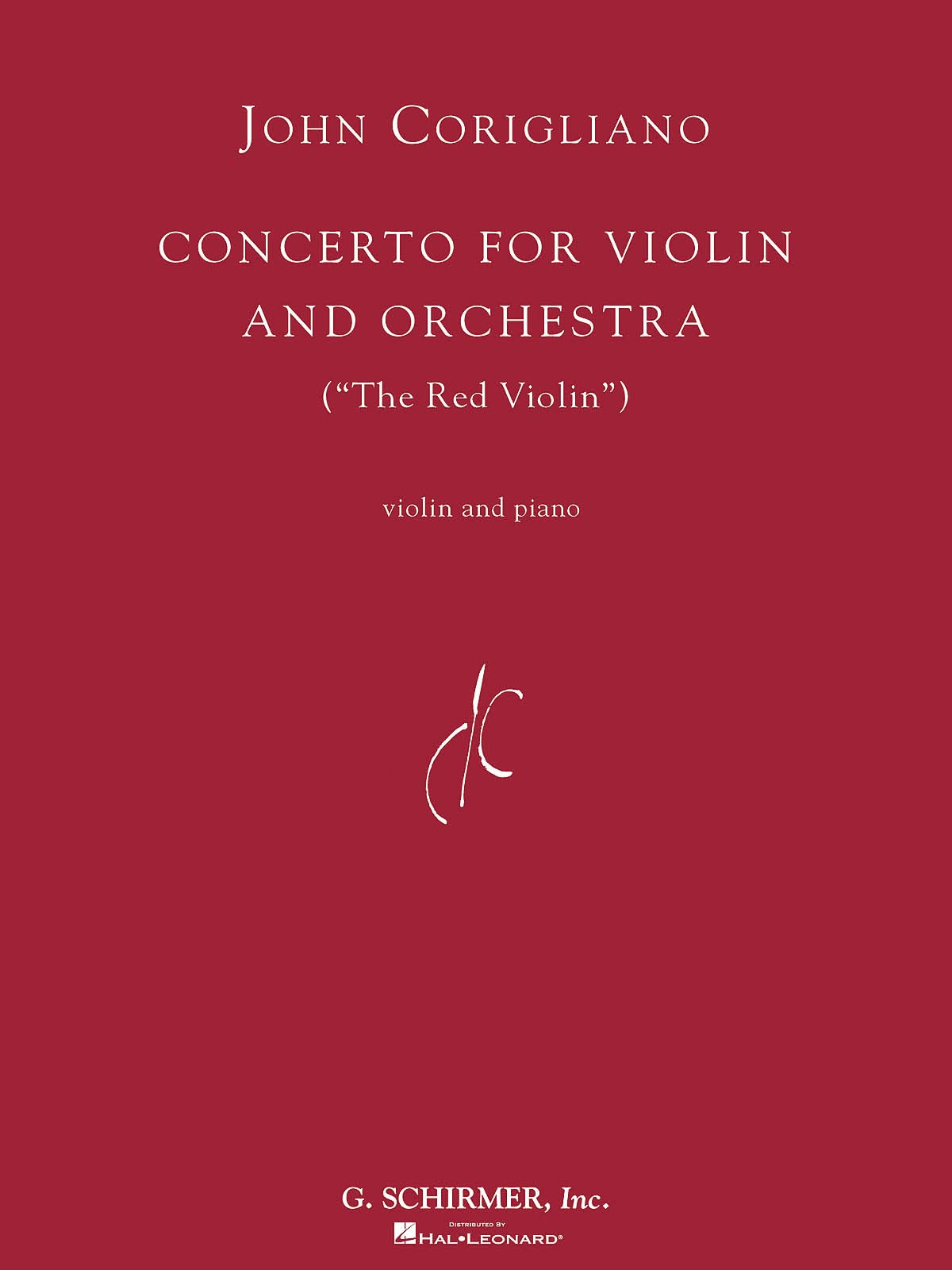 Concerto for Violin and Orchestra ("The Red Violin"): for Violin and Piano Reduction