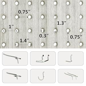 4 Panel Room Divider, 5.6Ft Pegboard Display Wood Room Divider Folding Privacy Screens, Room Divider Peg Board Display Freestanding for Trade Show Craft Show Home Wall Organizer, Retro White 4 Panel Room Divider 56Ft Pegboard Display Wood Room Divider Folding Privacy Screens Room Divider Peg Board Display Freestanding for Trade Show Craft Show Home Wall Organizer Retro White