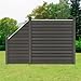 Produktbild ML-Design WPC Sichtschutzzaun Komplettset, 1x Quadratelement 170x175 cm, 1x Schrägelement 90x95-175x1,9 cm, 3x Pfosten, Grau, robust, zum aufschrauben, WPC-Zaun Gartenzaun Steckzaun Windschutzzaun