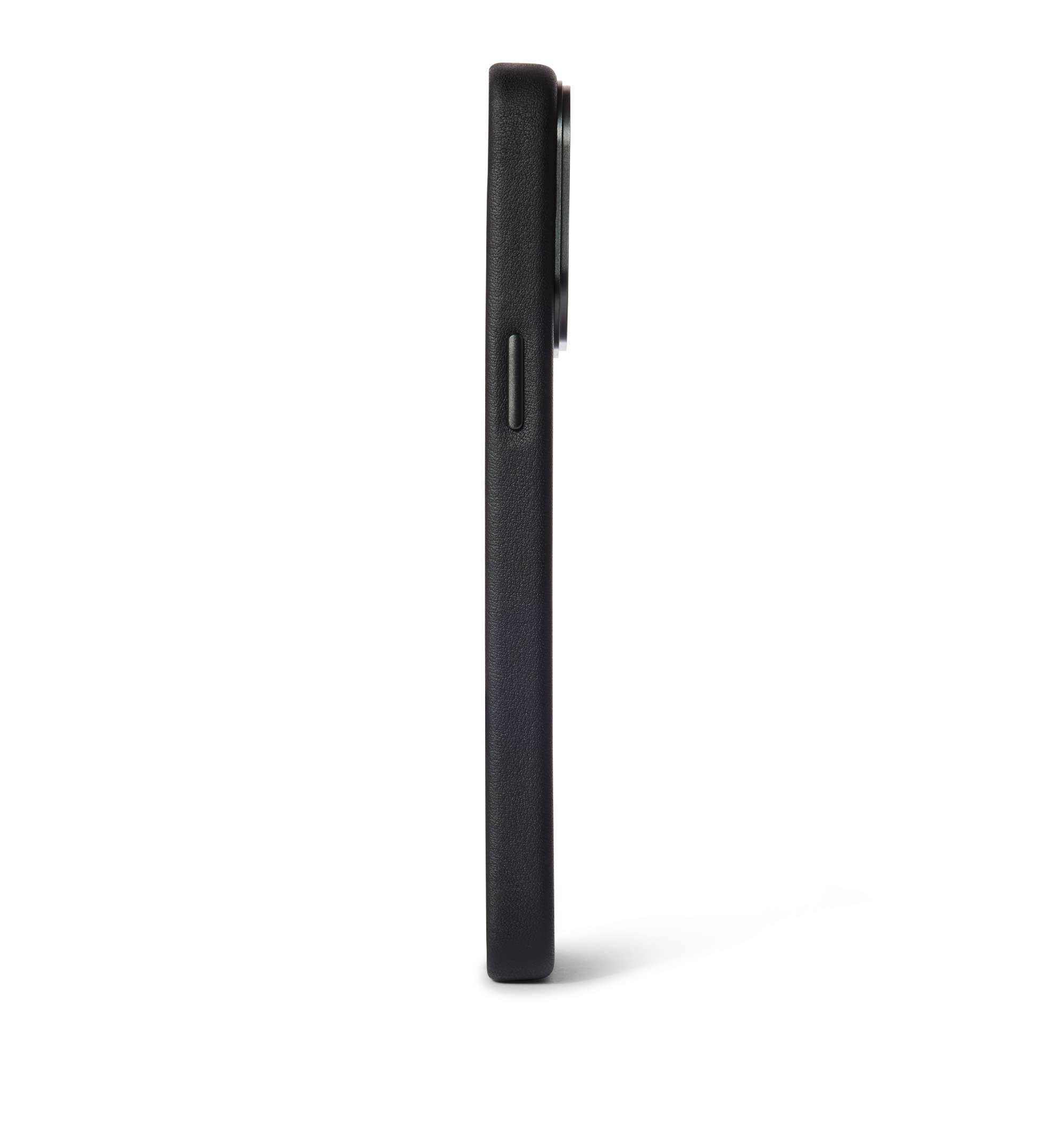 DECODED Coque en Cuir - pour iPhone 14 Pro - Testé par Apple - Anti-Bactérien - Étui de Protection pour Téléphone Portable - Noir