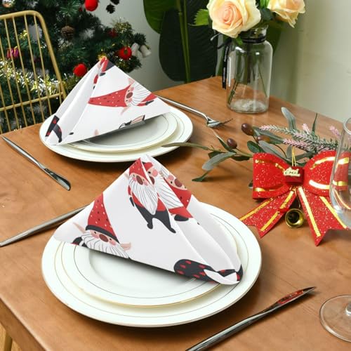 Servilletas de Tela Navidad Multicolor Set 6 20x20 pulg miniatura 4