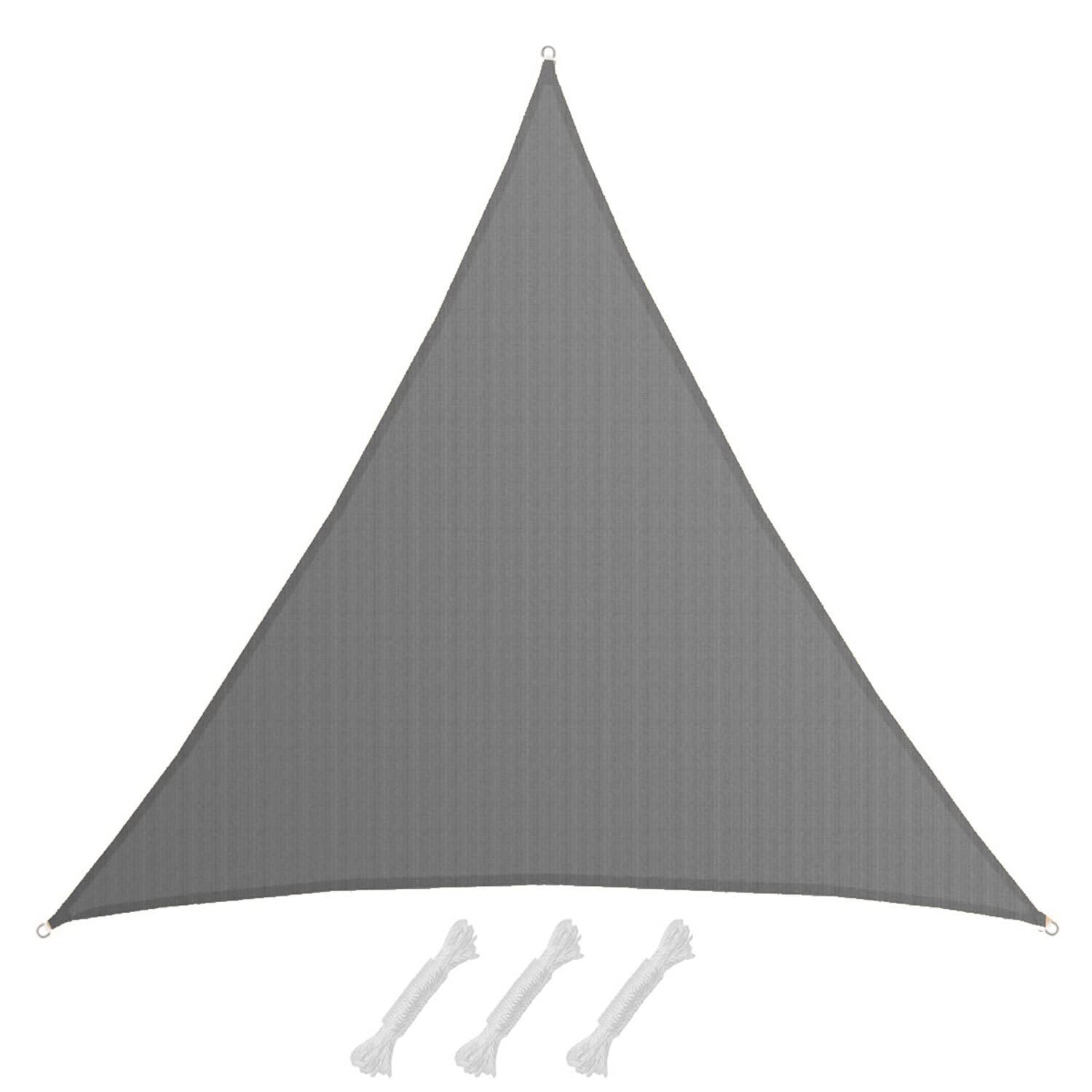 AMANKA Toldo Vela Triangular 8x8x8 m - 90% Protección UV - Toldo Permeable para Exterior - Tela Toldo Sombra - Toldo para Pergola - Tela Solar Exterior Lona Camping Sombra Toldos de Piscinas Toldo 8m