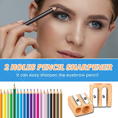 Harloon 24 Pcs Pencil Sharpeners Bulk Handheld Wood Pencil Sharpener