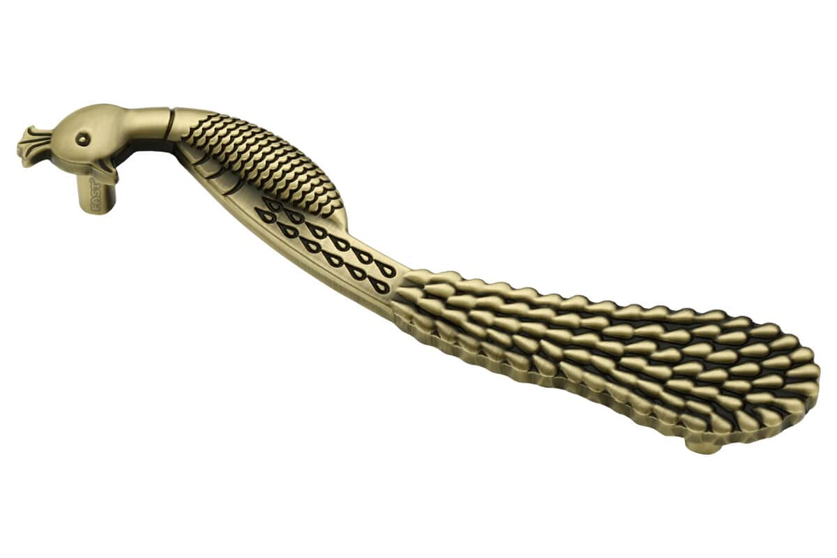 FAST Dh16Z Premium Peacock Brass Antique Door Pull Handle for Wooden Main Door and Temple Door. (8 Inch 1 Pcs) — Amazon image 5