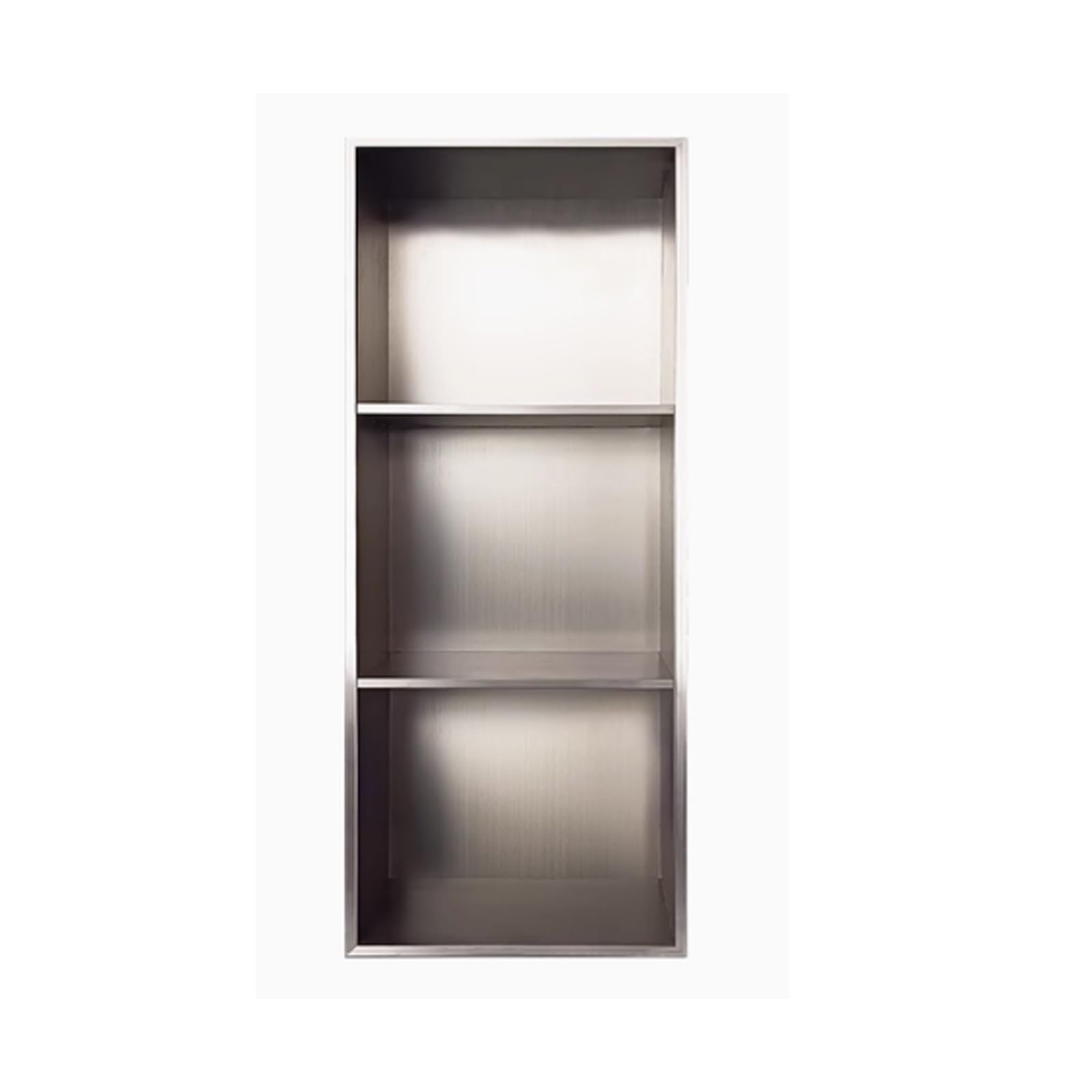 YPIOUREN 3 Tiers Stainless Steel Shower Niche 3-Tier Recessed Built-in Wall Niche Embedded Shower Niche Stainless Steel Wall