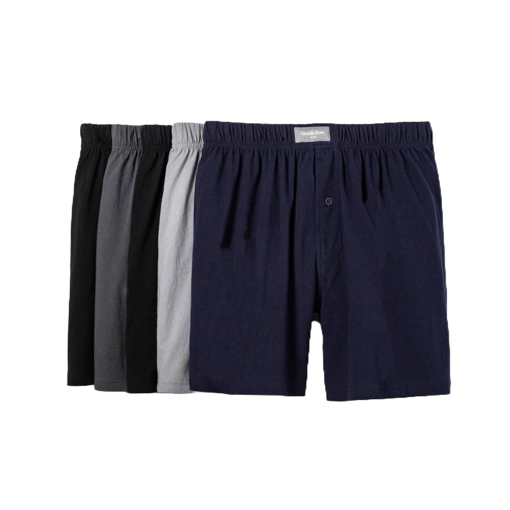 Goodfellow Co Mens 5pk Knit Boxer Briefs -