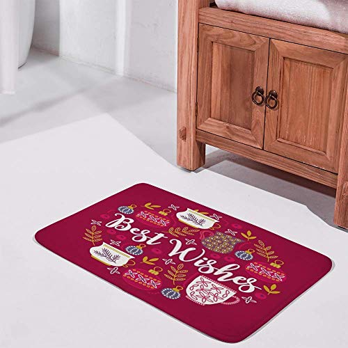 Tapis de bain antidérapant lavable en machine polaire microfibre - 3