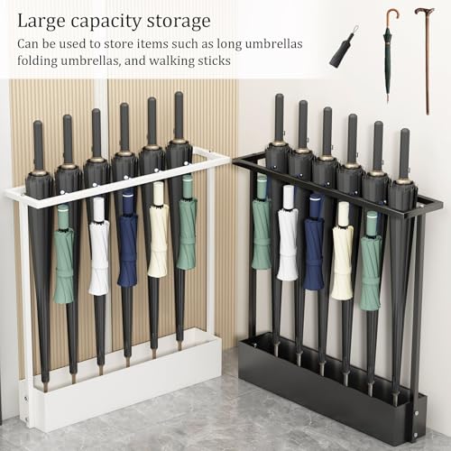 Porte-parapluie compact et support gain de place pour cannes de marche