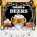 Funnytree Cheers and Beers Photography Backdrop for 30th 40th 50th Birthday Party Banner Rustic Glitter Wood Background Photo Booth