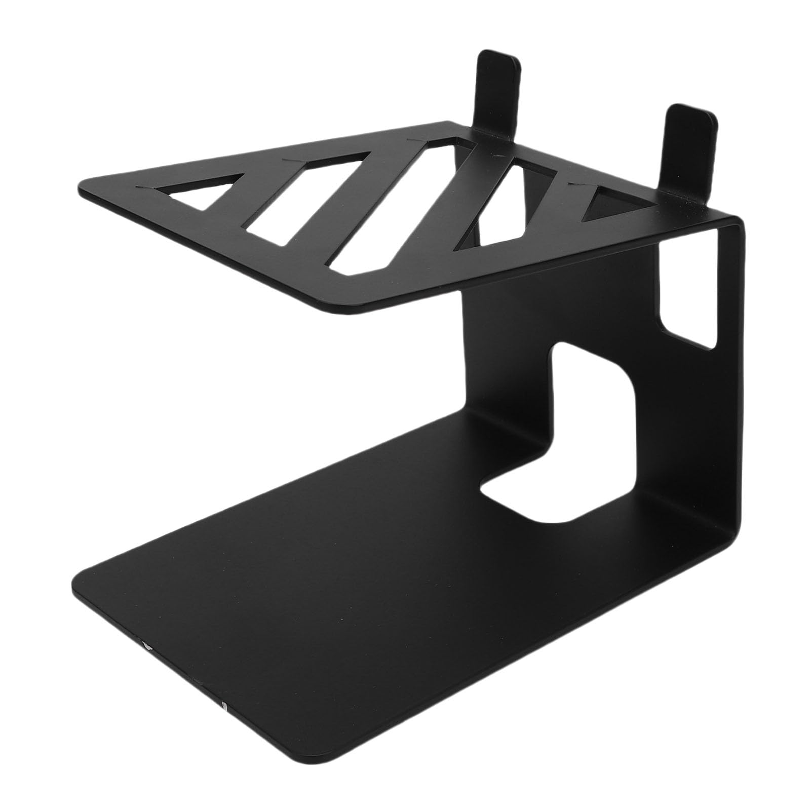 Generic Metalowe Stojaki na Głośniki Biurkowe Ergonomiczne Stojaki na Głośniki Wzmacniające Dźwięk do Stacjonarnych Stacji Roboczych 2