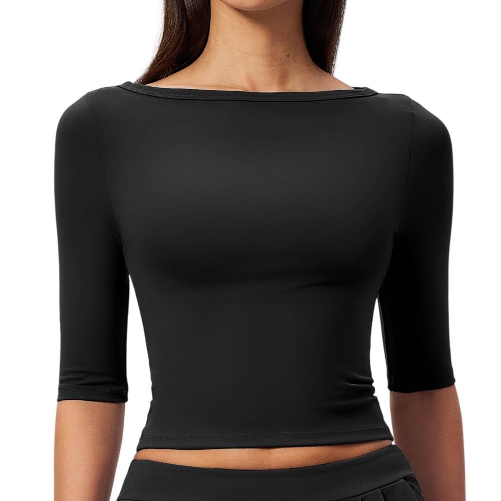 Tuta Sportiva Donna,Top da Yoga da Donna, Maglietta Comoda per L'Attività Sportiva E per Tutti I Giorni.
