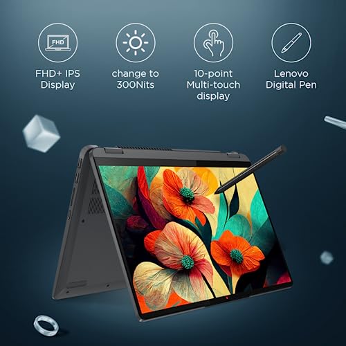 Lenovo IdeaPad Flex 5 Ryzen 7 5700U 14" (35.5cm) WUXGA+ IPS 2-in-1 Laptop (16GB/512GB SSD/Win 11/Office Home 2024/Backlit KB/Fingerprint/FHD Camera/Alexa/3 Month Game Pass/Grey/1.55Kg), 82R900HJIN view 2