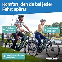 Fischer E-Bike Trekking VIATOR 2.1 Active, Elektrofahrrad für Damen und Herren, RH 50, 459Wh, Heckmotor 50Nm, 48V – Ansicht 2