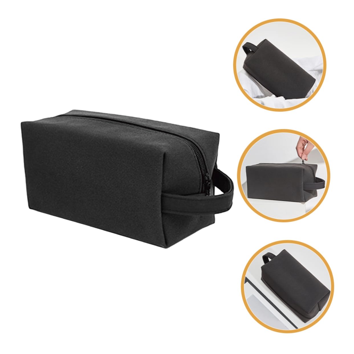 3piezas Neceser De Viaje para Hombres Organizador De Artículos De Aseo Bolsa De Cosméticos Portátil con Diseño Compacto y para y