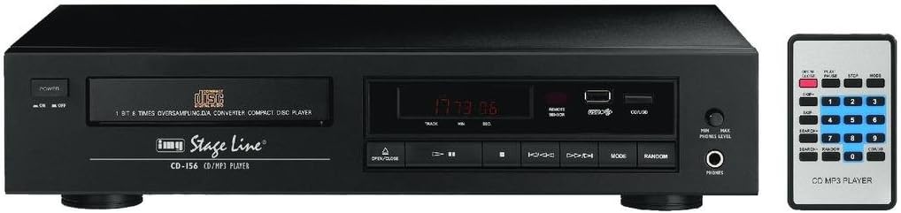 IMG Stage Line CD-156 Stereo CD and MP3 Player, Black