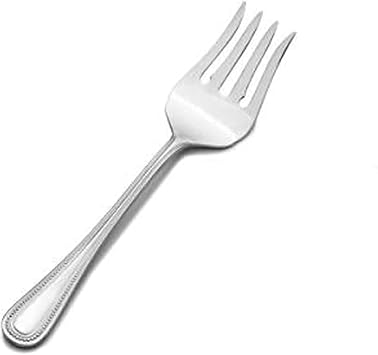 Wallace Continental Bead 18/10 Stainless Steel Cold Meat Fork, Silver