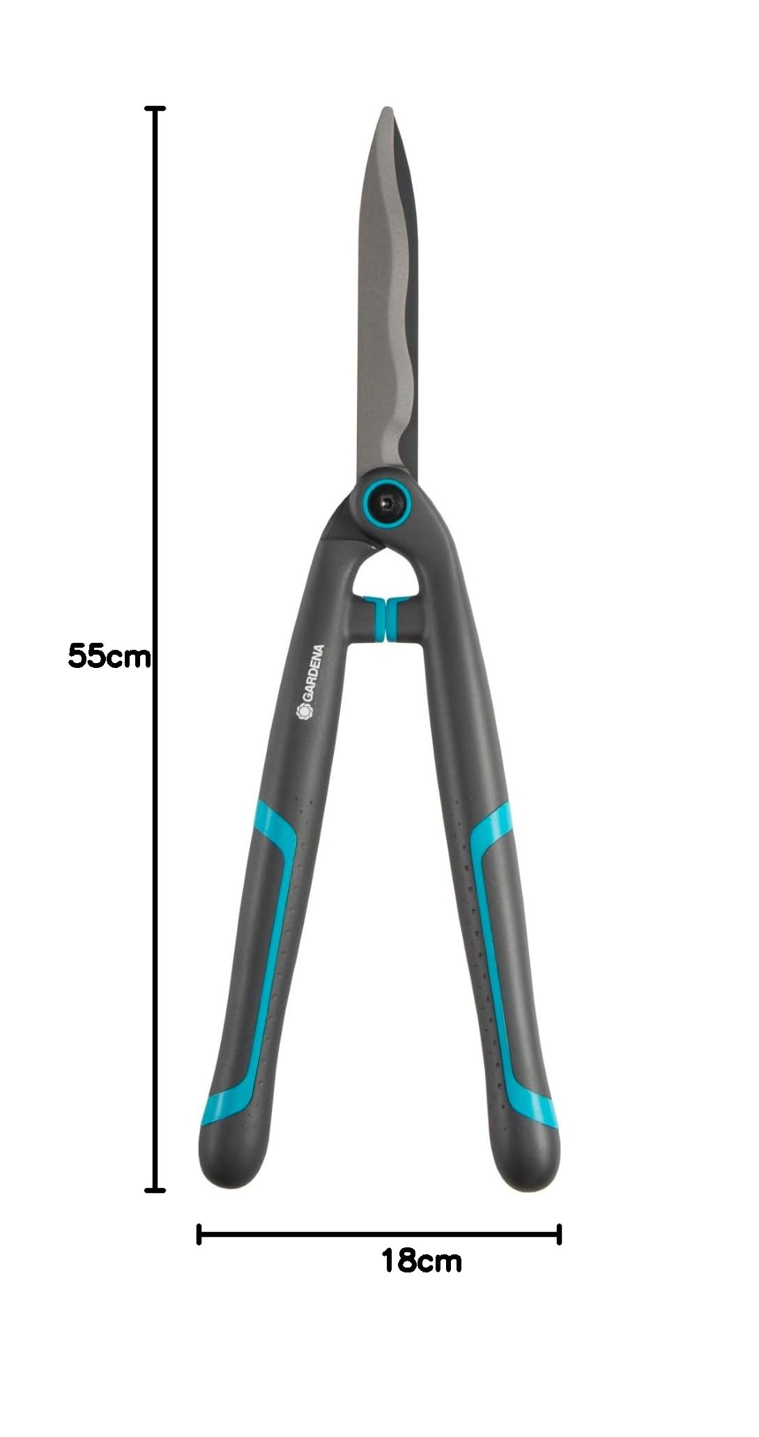 Gardena Taille-Haies EasyCut Ciseaux de Jardin légers pour la Coupe de Haies et de buissons, 20 cm, Lames avec revêtement Anti-adhérant, poignée en Plastique Ergonomique (12301-20)