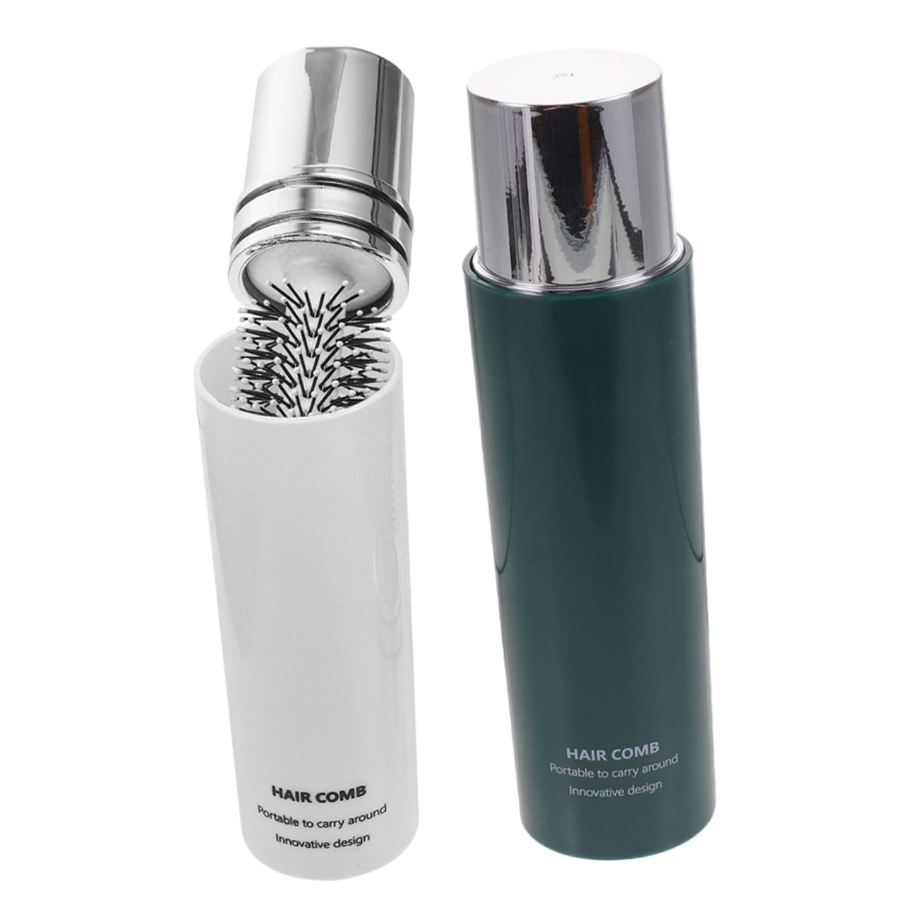 Healeved 4piezas Cepillo De Viaje Para Moldear Cabello Rizado Cepillo Antitirones Compacto Para Tipo De Cabello Masajea y Desenreda Fácil De Llevar y Usar