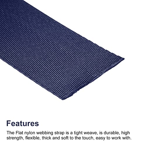 Image of Nylon Webbing Strap, 10 Metres, 1 inch /1.5 inch /2 inch Width, 0.7 mm Thickness (Grey, 1.5 inch)