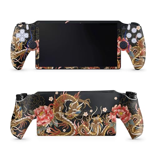 Gaming Skin Compatible with PS5 Portal Remote Player - Stitch Dragons - Premium 3M Vinyl Protective Wrap Decal Cover - Easy to Apply | Crafted in The USA by MightySkins