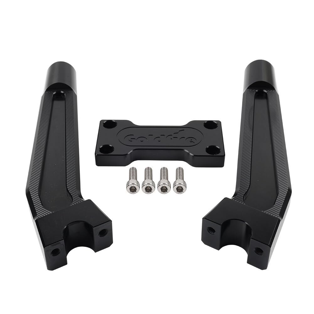 Kit de rehausseur de guidon en aluminium pour mini um Club Style 15,2 cm pour Harley Barre de serrage supérieure de 2,5 cm