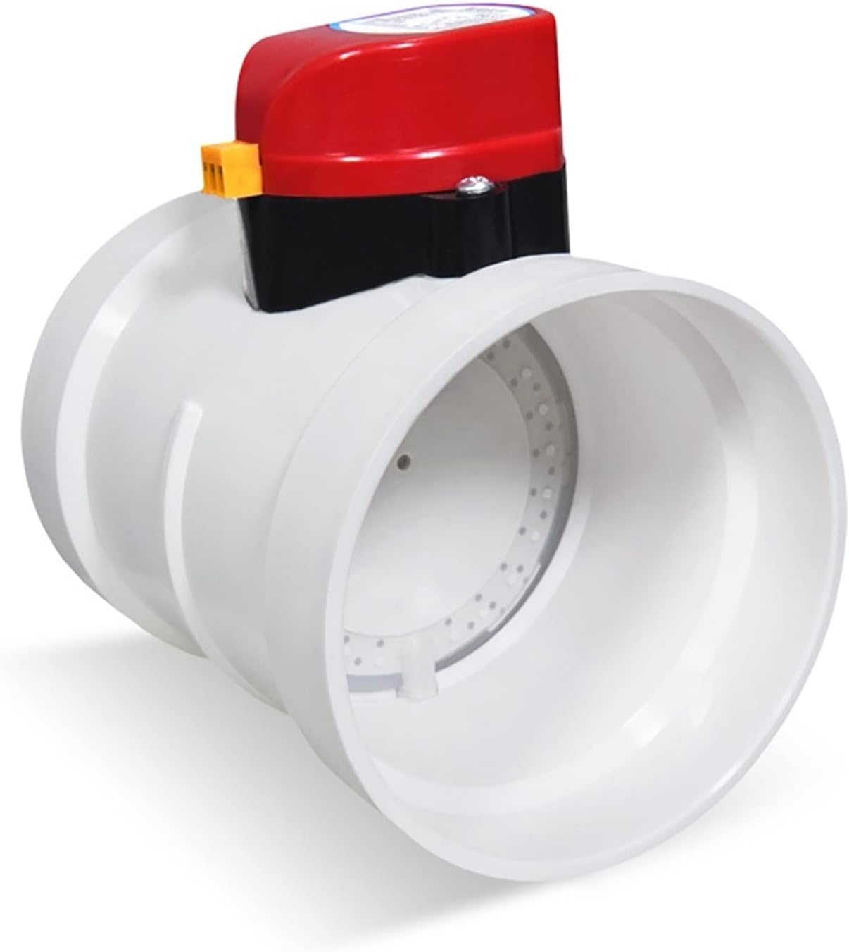 3 Inch Plastic Air Damper Valve HVAC Electric Air Duct Motorized Damper For Ventilation Pipe Valve 220V 24V 12V 75mm 1Pcs(DC 12V)