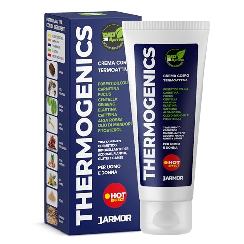 Crema Reductora Abdomen, Crema Quema Grasas Abdominal Potente y Rapido, Anticelulitica, Anti Cellulite, Reafirmante, Adelgazante Efecto Calor Mujer Hombre Jarmor 200 ml